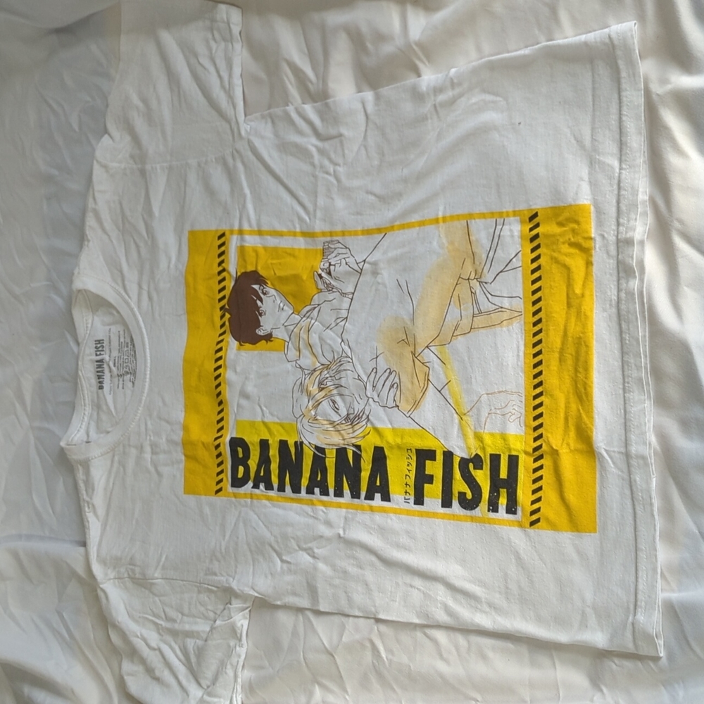 White Banana Fish T Shirt